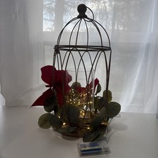GABBIA UCCELLINI ILLUMINATA da