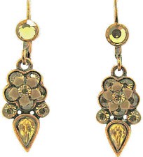 Orecchini A Goccia Con Fiore