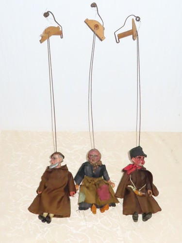 Tre antico marionette teatro - marionette,