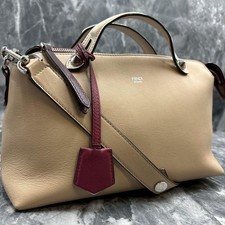 Borsa a tracolla Fendi Roma in pelle Peekaboo 2 vie 23 cm verde donna Made in Italy