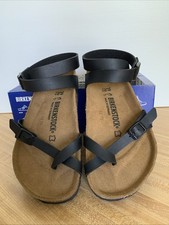 Sandali donna US 8 M / EU 39 Birkenstock Yara neri Birko-Flor cinturino alla caviglia