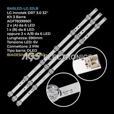 KIT 3 BARRE STRIP 6 LED TV LG