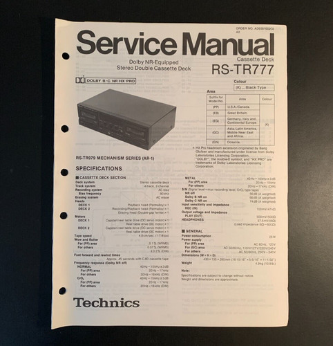 Technics tr777 hx pro - rs-tr777,