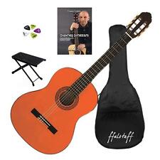 EKO CS10 Chitarra Classica 4/4 (Natural) con Borsa, poggiapiede, libro e 5 plett