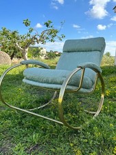 SEDIA DONDOLO ANNI 80 DESIGN