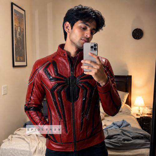 Giacca uomo spider man pelle - spider-man,