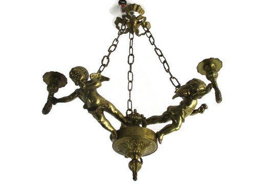 Lampadario bronzo francese - , 3