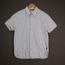 Camicia Versace Jeans Couture in cotone blu a righe taglia XXXL da uomo