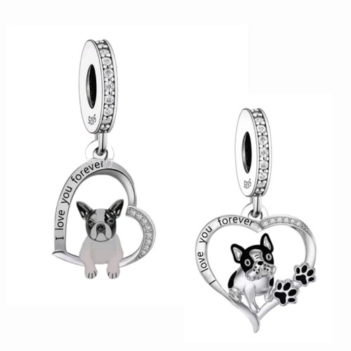 Charm argento 925 bulldog - charm,