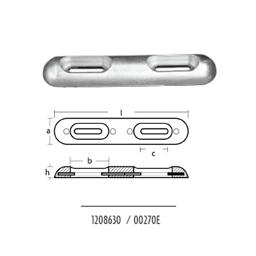Tecnoseal 00270e anodo - tecnoseal, piastra