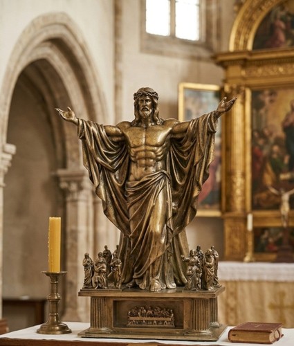Statua gesu risorto - risorto, con