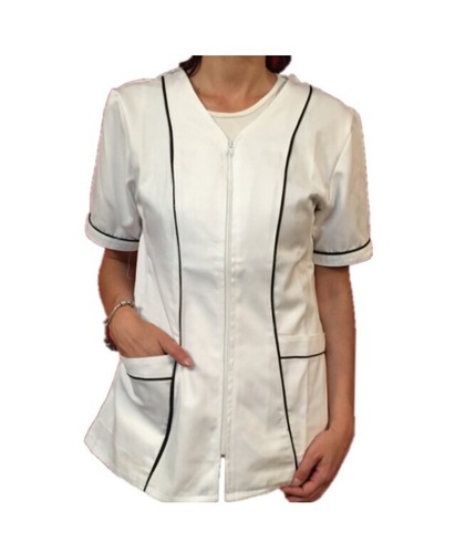 Giacca cuoco chef - donna, zip