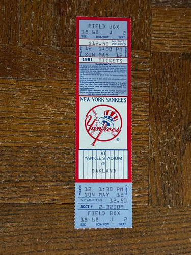 Biglietto baseball completo