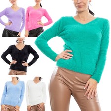 Maglione donna scollo a V