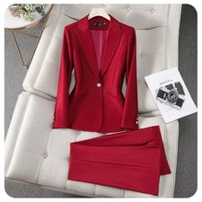 Completo Donna Rosso Slim Fit