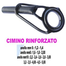 puntale rinforzato pesca surfcasting carpfishing cimino apicale canna pesca 