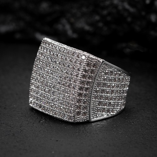 Anello uomo zirconi micro - anello,