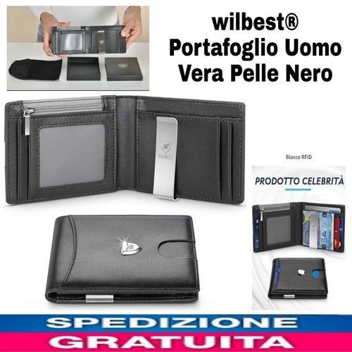 Portafoglio uomo vera pelle - portafoglio,