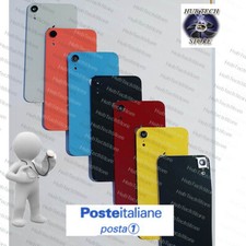 SCOCCA VETRO POSTERIORE per IPHONE XR BACK COVER CON VETRINO E SUPP FOTO+ LOGO