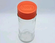 BOTTIGLIA CONTENITORE IN VETRO-OLIO CUORE-BRF BORMIOLI ITALY-ANNI 80'-VINTAGE