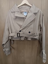 Zara donna trench coat cropped
