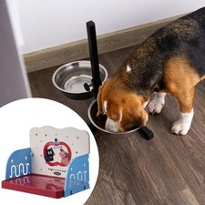 Tavolo rialzato per gatti, portaciotole per gatti, antiscivolo, smontabile e