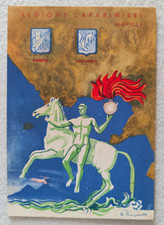 cartolina reggimentali carabinieri reali napoli legione '900 formato grande