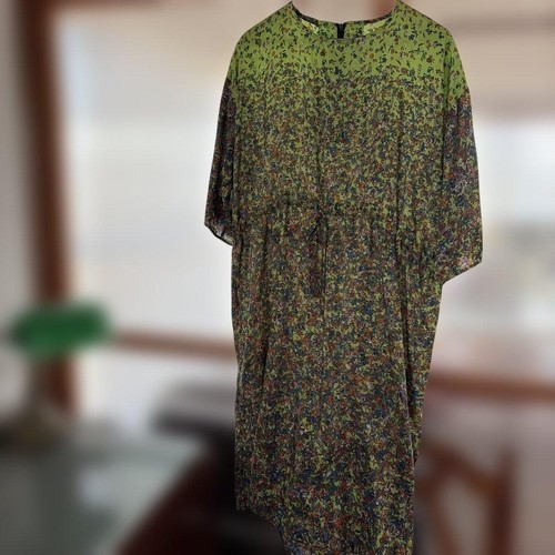 Abito verde floreale - , antian
