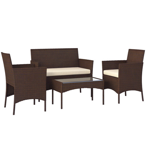 Outsunny set giardino 4pz - da,