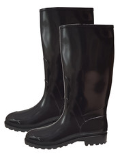 Stivali lunghi, alti da lavoro PVC Donna Scarpe, gomma antiscivolo MADE IN ITALY