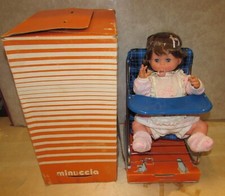 VINTAGE ZANINI ZAMBELLI BAMBOLA DOLL MINUCCIA NUOVA IN BOx scatola 1974