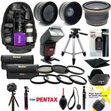 OBIETTIVO PENTAX K-1 MARK II W 28-105 COMPLETO 62MM HD KIT ACCESSORI LENTI FLASH 