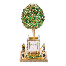 Faberge Bay Tree (albero arancione) portagioie portauovo con uccellino 6,4'' (16 cm)