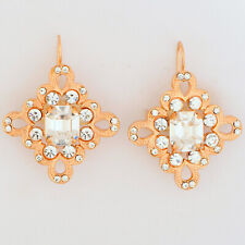 Orecchini cristallo bianco in stile antico gioielli da sposa vintage italiani