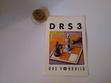 ADESIVO VINTAGE STICKER KLEBER RADIO SVIZZERA DRS 3 SCACCHI