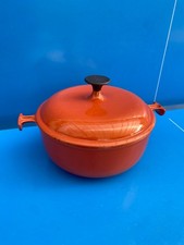 Le Creuset Cocotte EN Fonte RONDE Vintage ENZO MARI N°26 MARRON