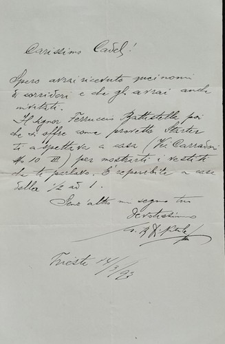 Curiosa e rara lettera - ,