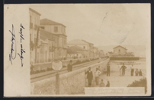 Cartolina fotografica siderno - cartolina,