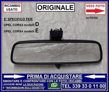 SPECCHIETTO SPECCHIO INTERNO ABITACOLO RETROVISORE ORIGINALE OPEL CORSA D + E
