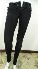 FRACOMINA JEANS DONNA ADERENTE ELASTICIZZATO NERO TAG SIZE 25