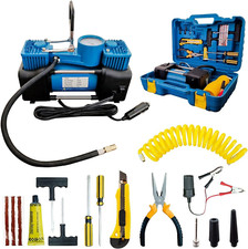Compressore Aria Portatile Auto 12 Volt CC 2 Litri 150 PSI Kit Riparazione Ruota