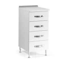 Mobile cucina Cassettiera Base 4 CASSETTI 40X50X85H BIANCO