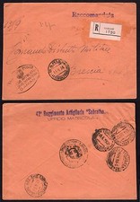 STORIA POSTALE LIBIA 1939 Raccomandata in franchigia da Garian a Brescia (FSX)