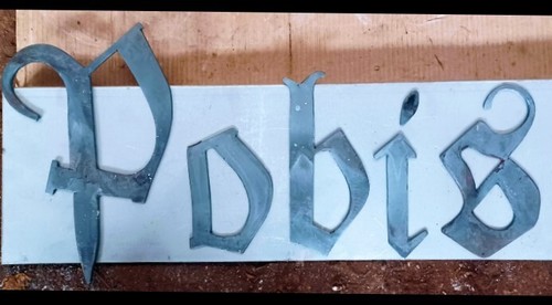 Lettere scritta ferro pieno - lettere,