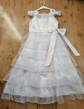 Vestito comunione cerimonia avorio Elsy tg 10/11 anni perfetto