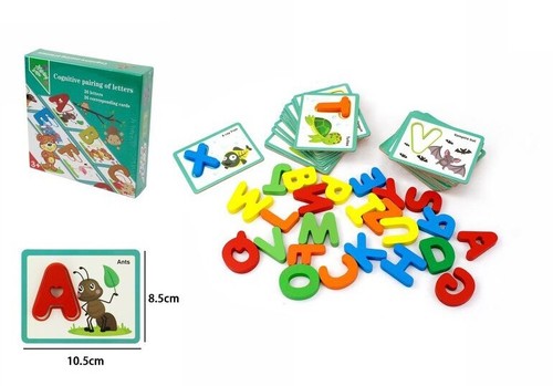 Numeri legno carte animali - legno,
