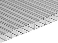 POLICARBONATO ALVEOLARE 6 MM   - vendita al MQ - TRASPARENTE