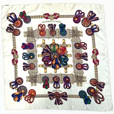 Sciarpa bianca Hermès Carre