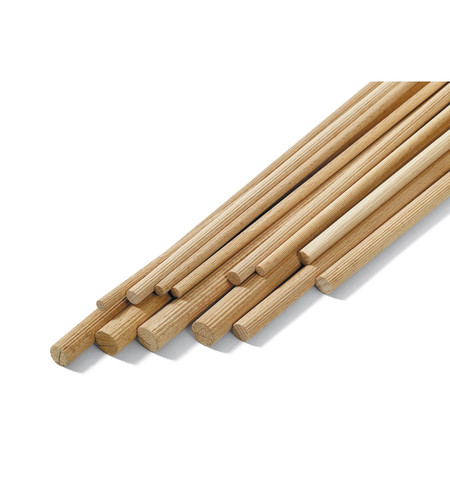 Bastoni tondi lisci legno - bastoni, in