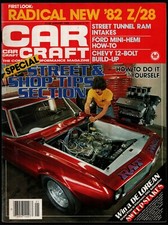 GENNAIO 1982 RIVISTA AUTO ARTIGIANATO, CONSIGLI STRADA E NEGOZIO, CAMARO Z/28, TUNNEL RAM
